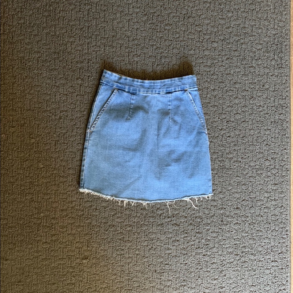 Denim mini skirt